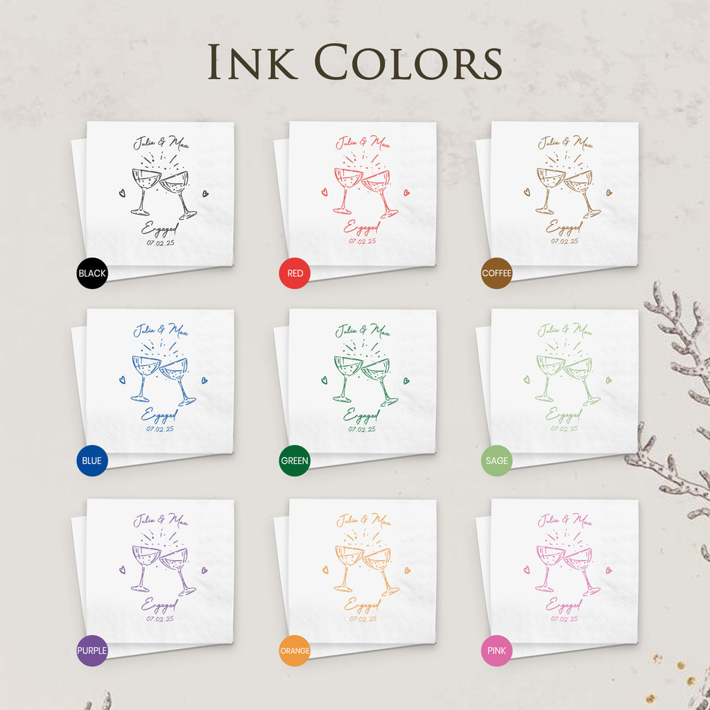 Flamora 100Pcs Custom Cocktail Napkins