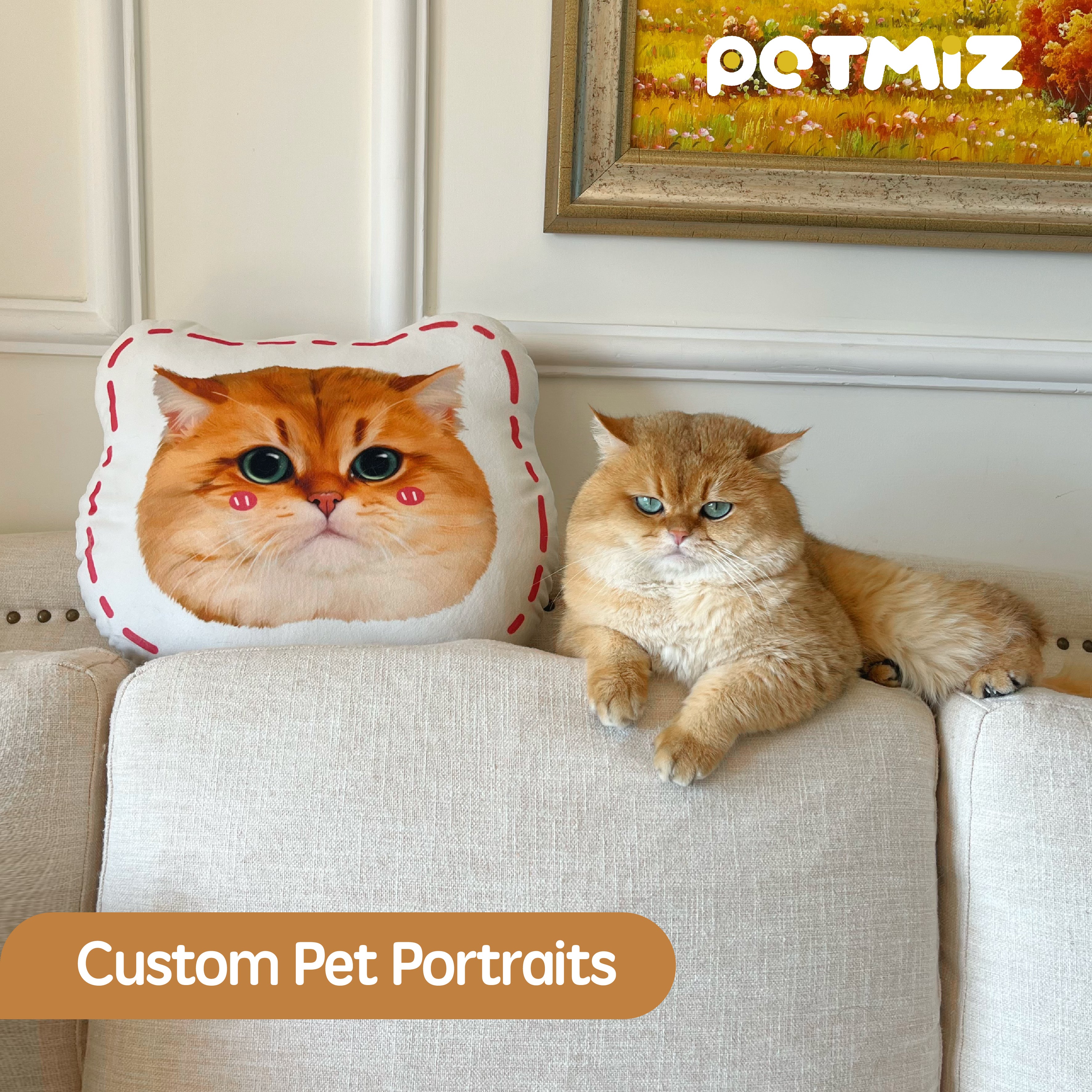 PETMIZ Pet Portrait Pillow