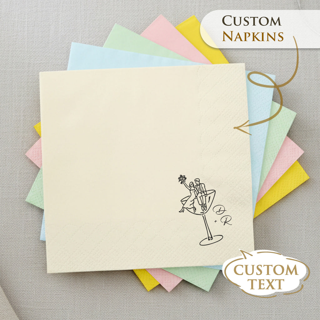 Flamora 100Pcs Custom  Napkins