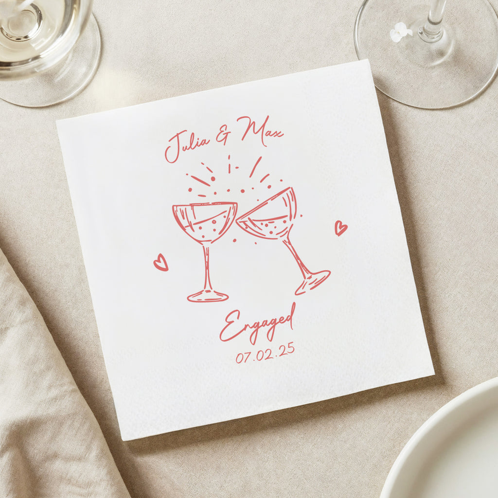 Flamora 100Pcs Custom Cocktail Napkins