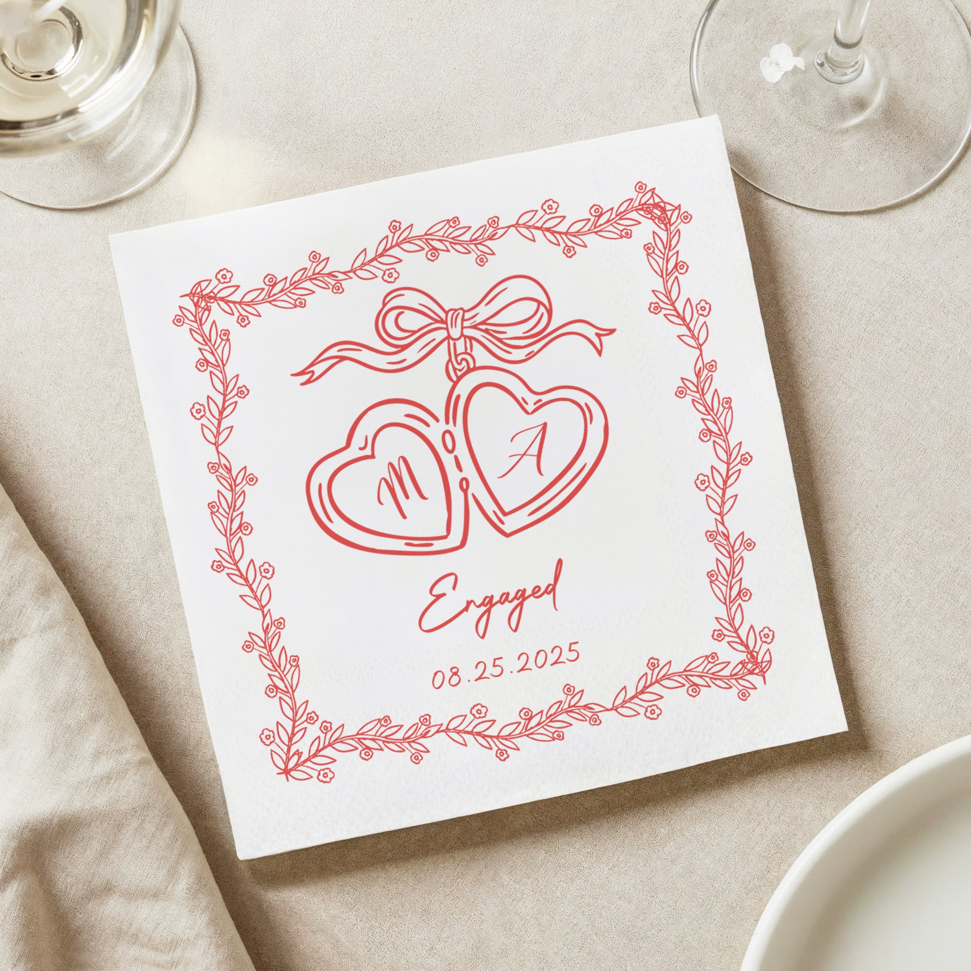 Flamora 100Pcs Custom Napkins