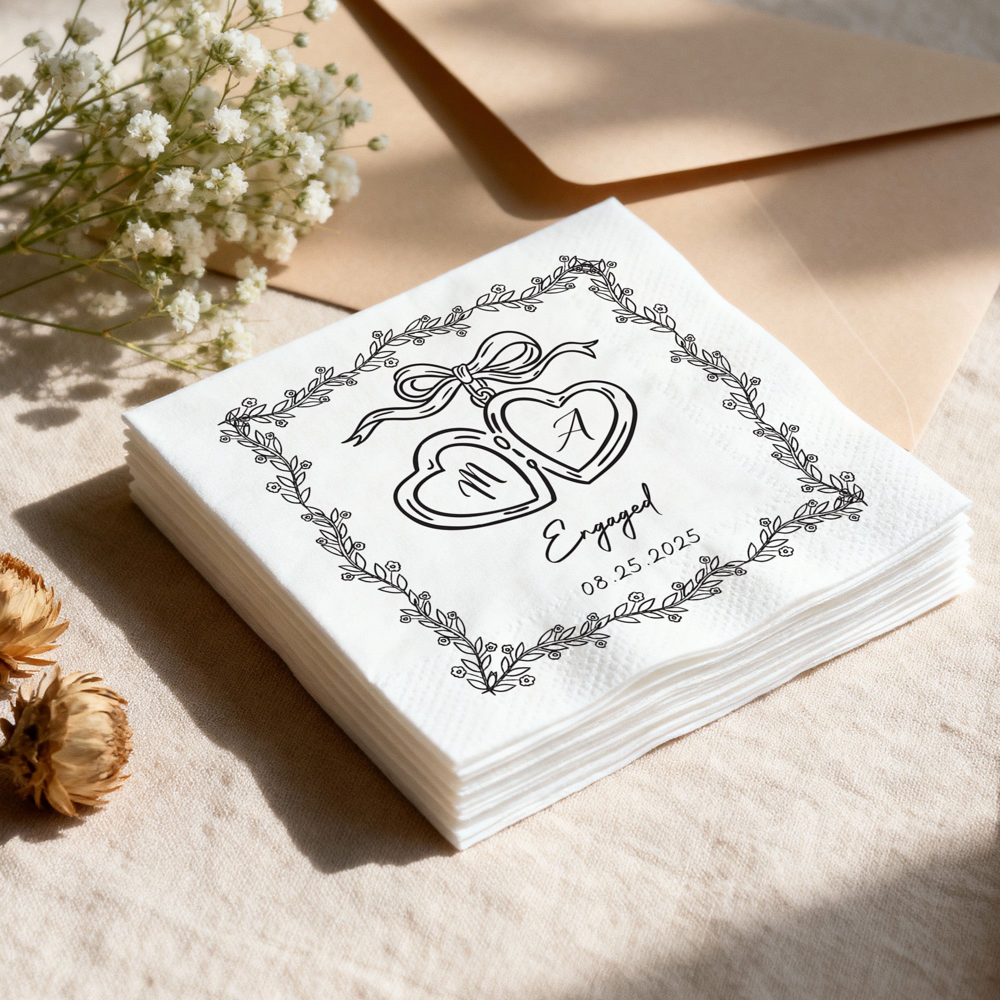 Flamora 100Pcs Custom Napkins