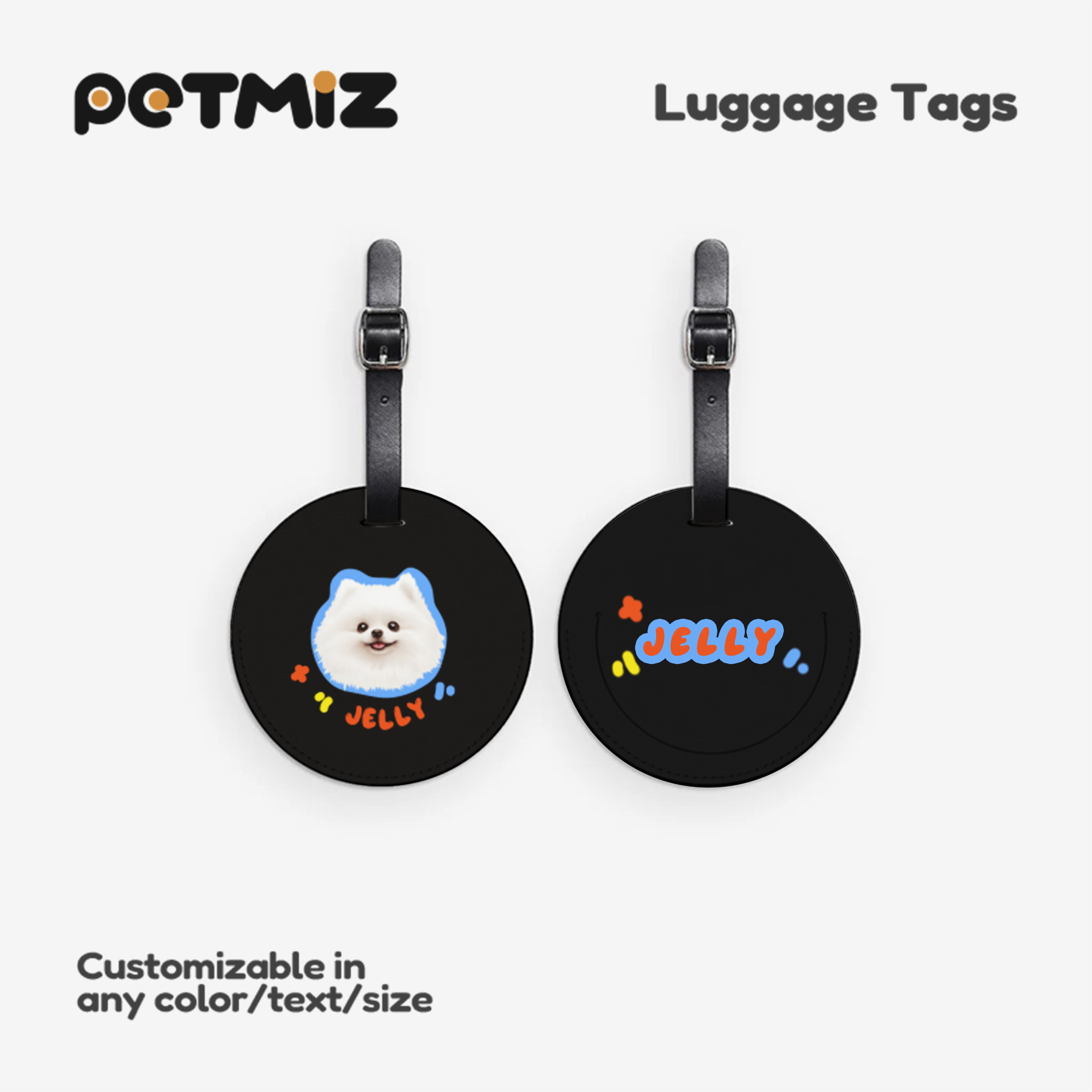 PETMIZ Pet Portrait Luggage Tag