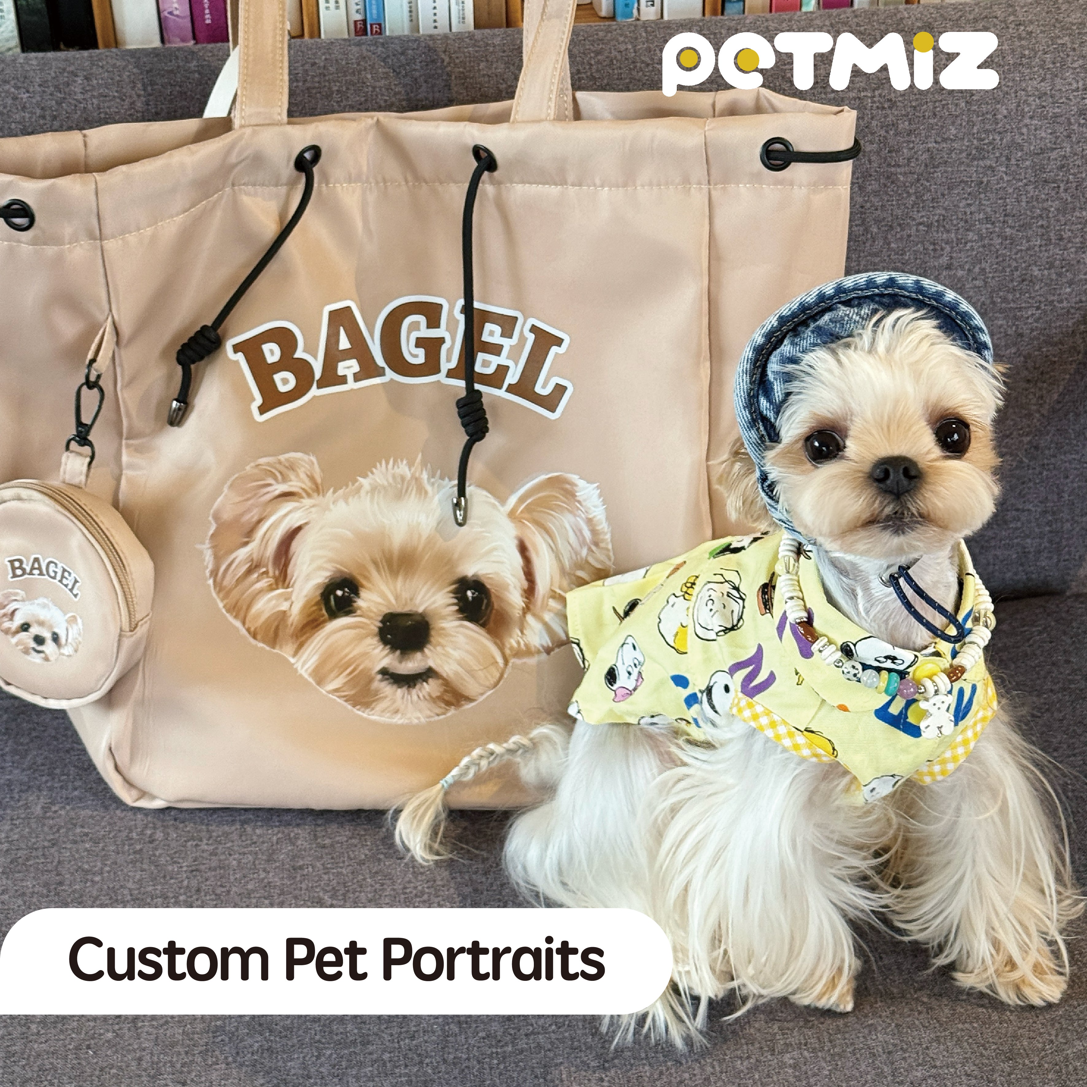 PETMIZ Pet Portrait Tote Bag