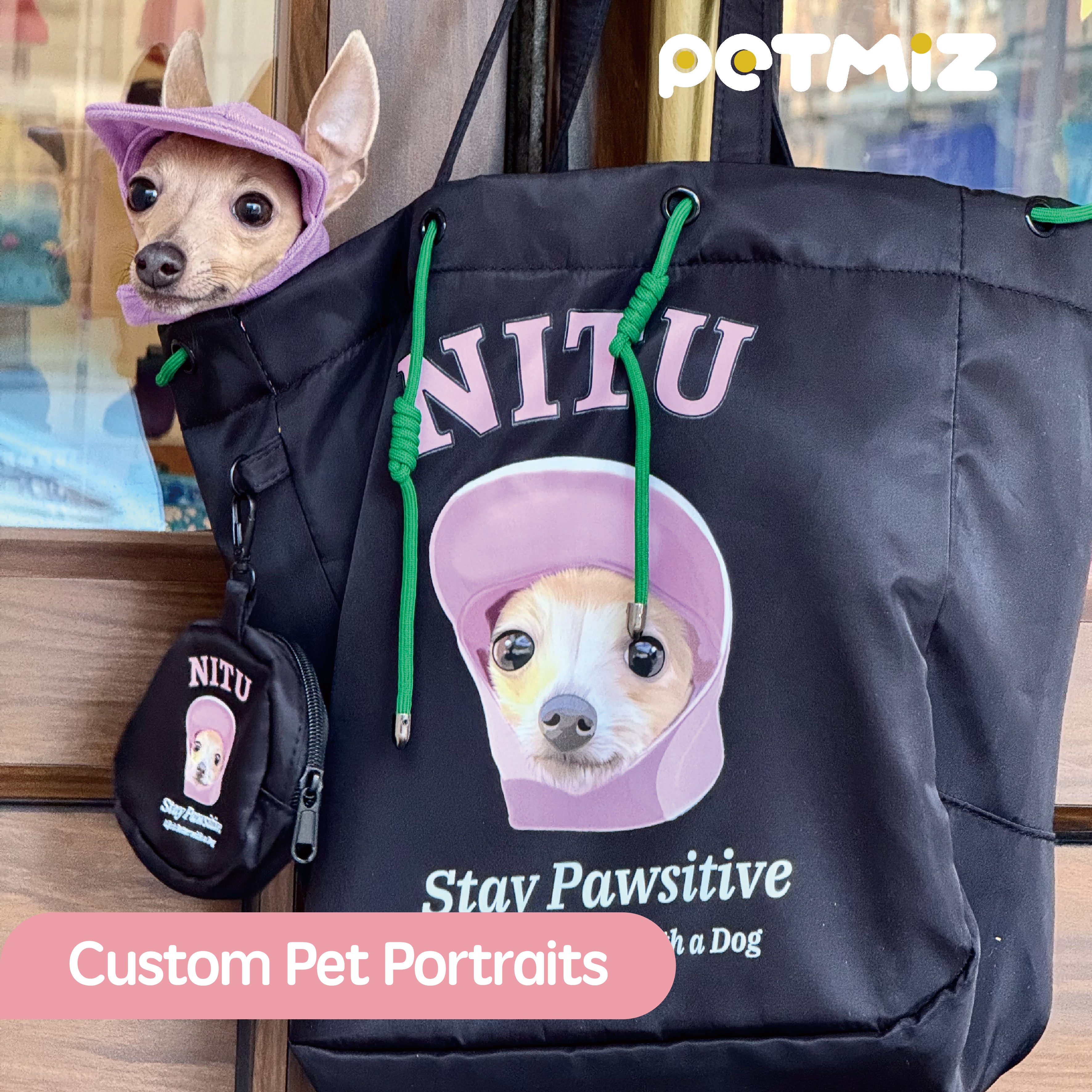 PETMIZ Pet Portrait Tote Bag