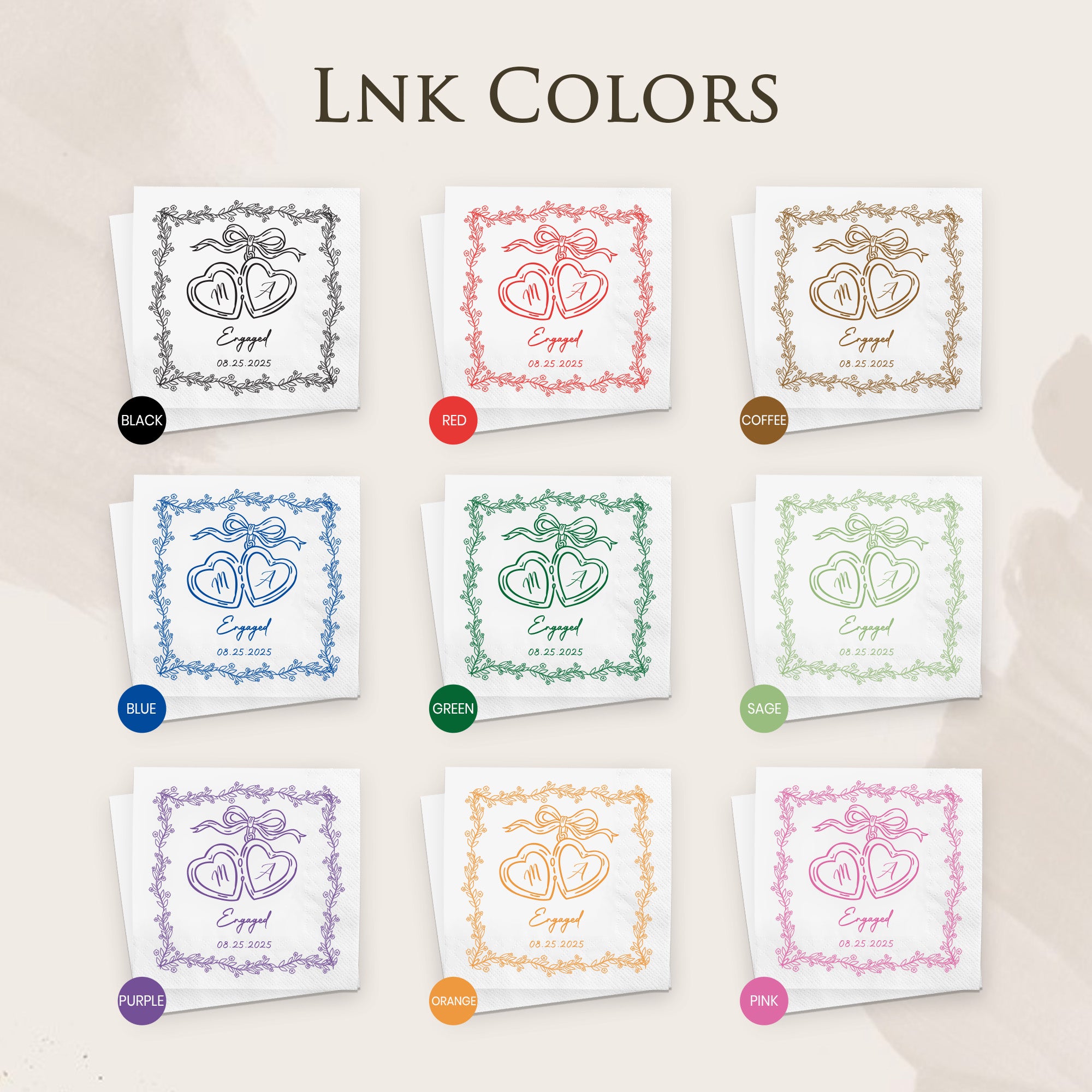 Flamora 100Pcs Custom Napkins