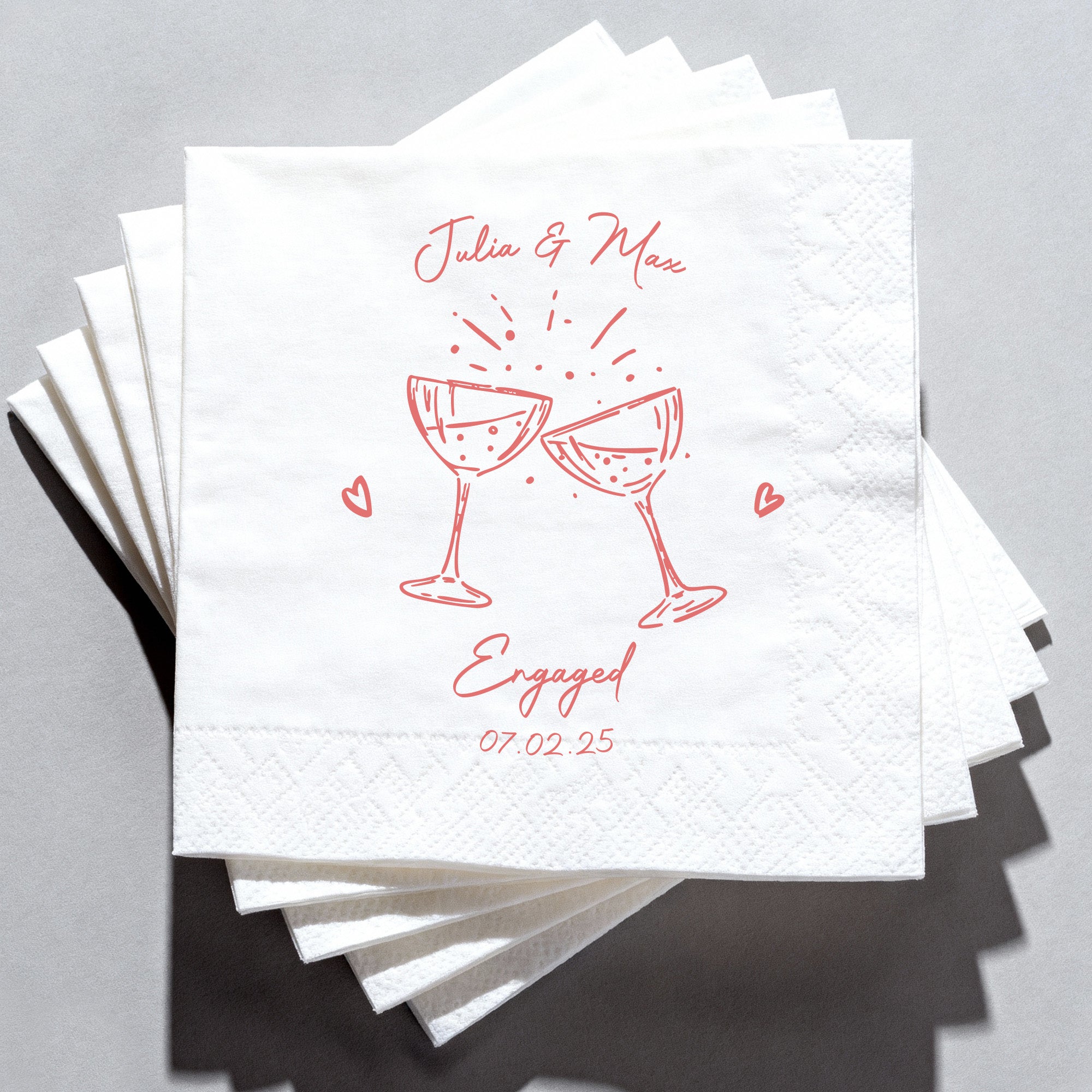 Flamora 100Pcs Custom Cocktail Napkins