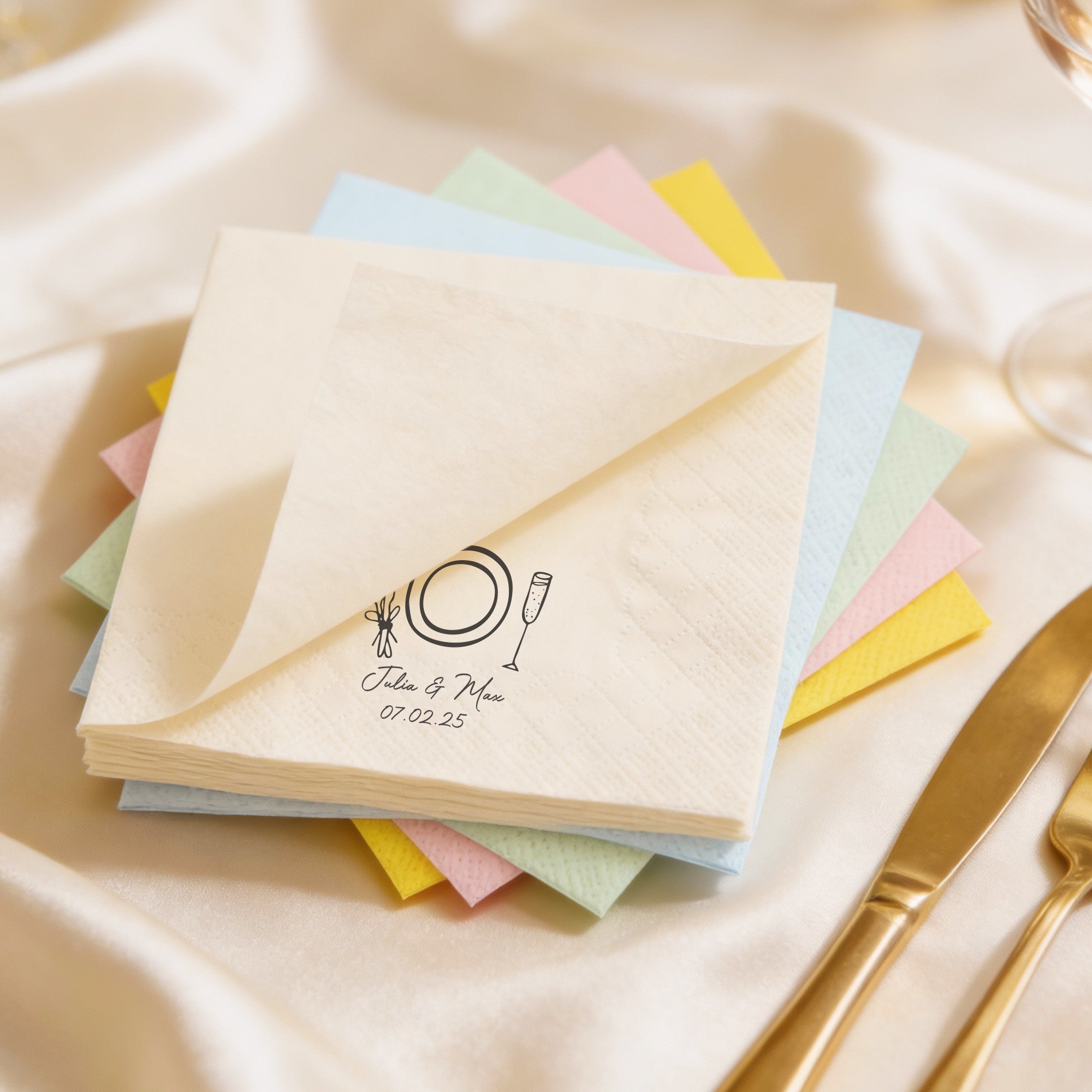 Flamora 100Pcs Custom  Napkins