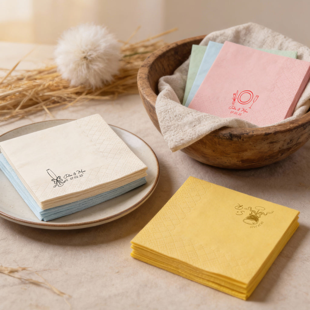 Flamora 100Pcs Custom  Napkins