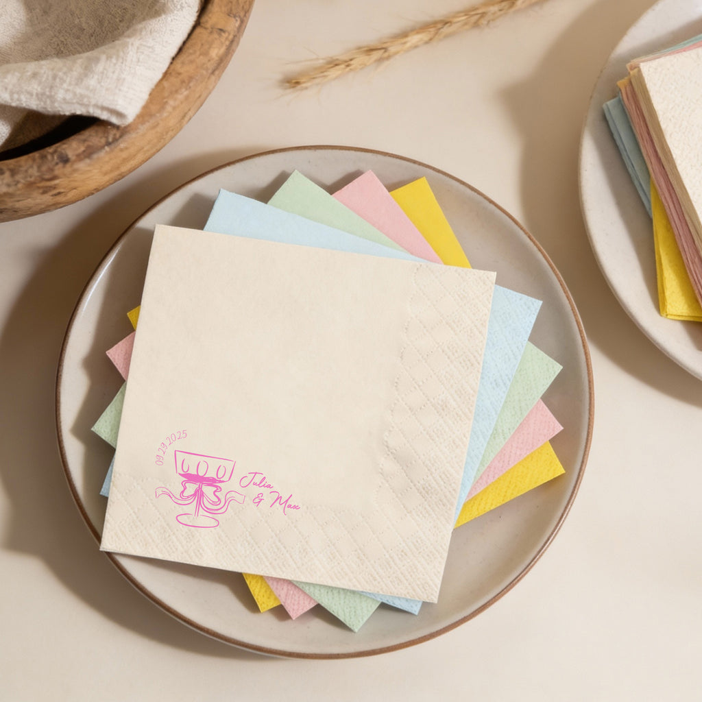 Flamora 100Pcs Custom  Napkins