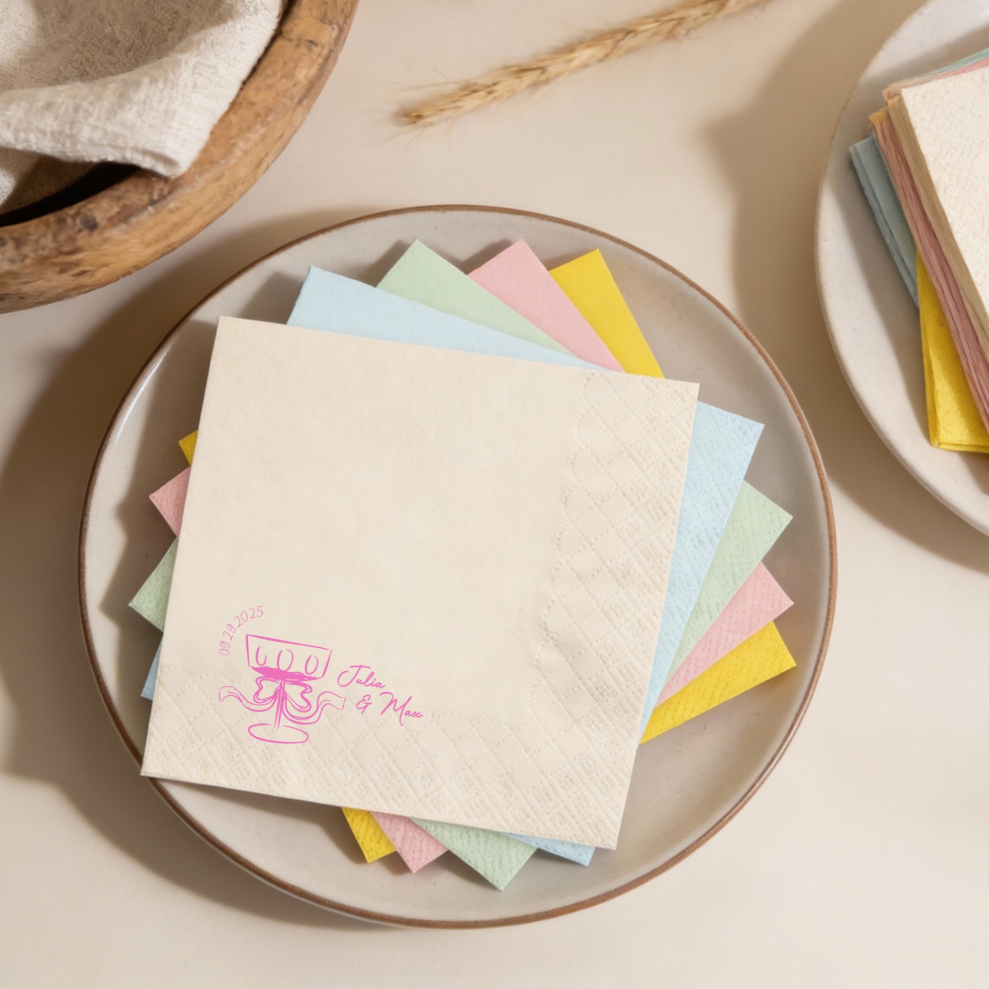 Flamora 100Pcs Custom  Napkins