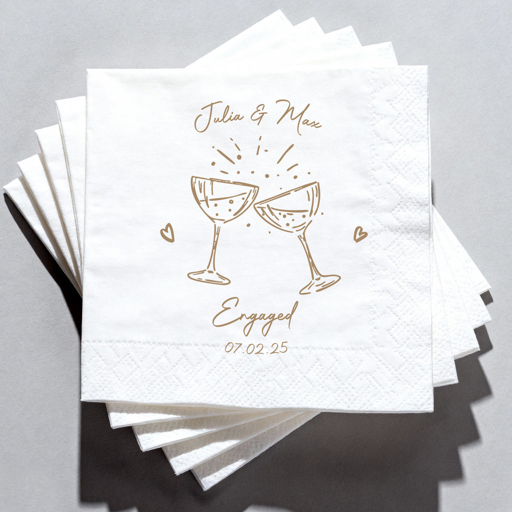 Flamora 100Pcs Custom Cocktail Napkins