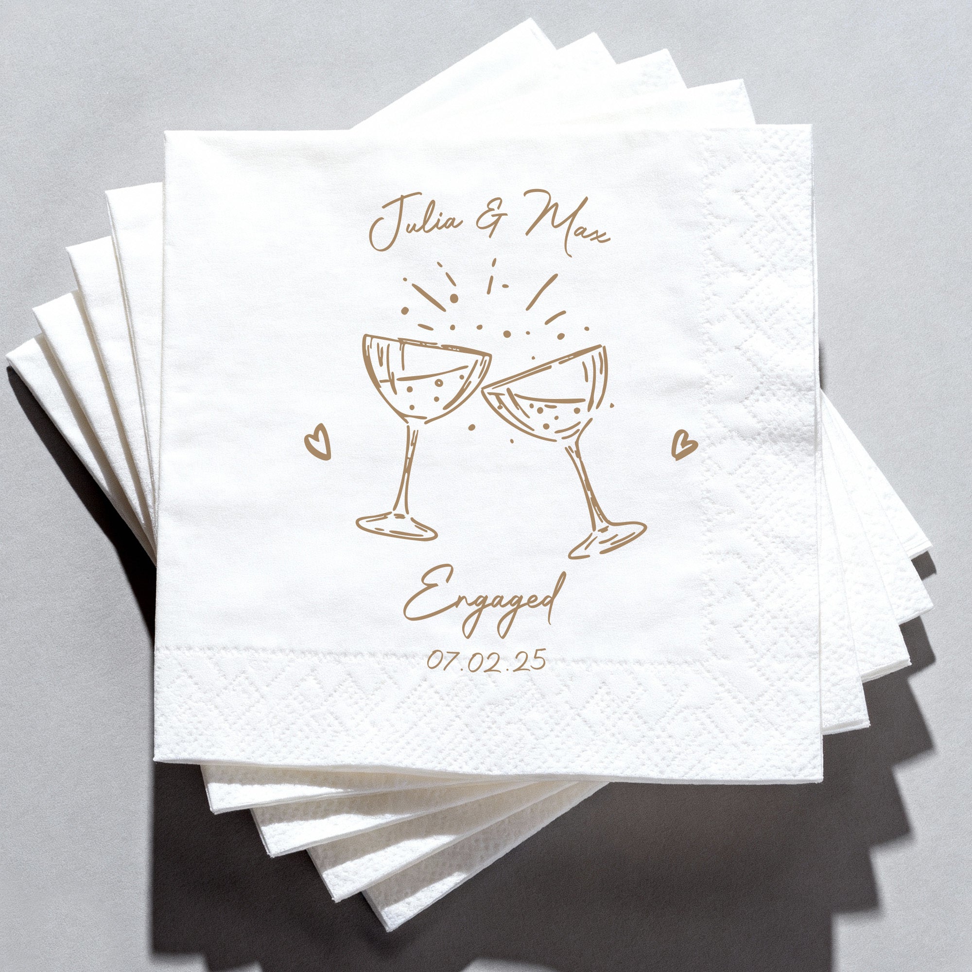 Flamora 100Pcs Custom Cocktail Napkins