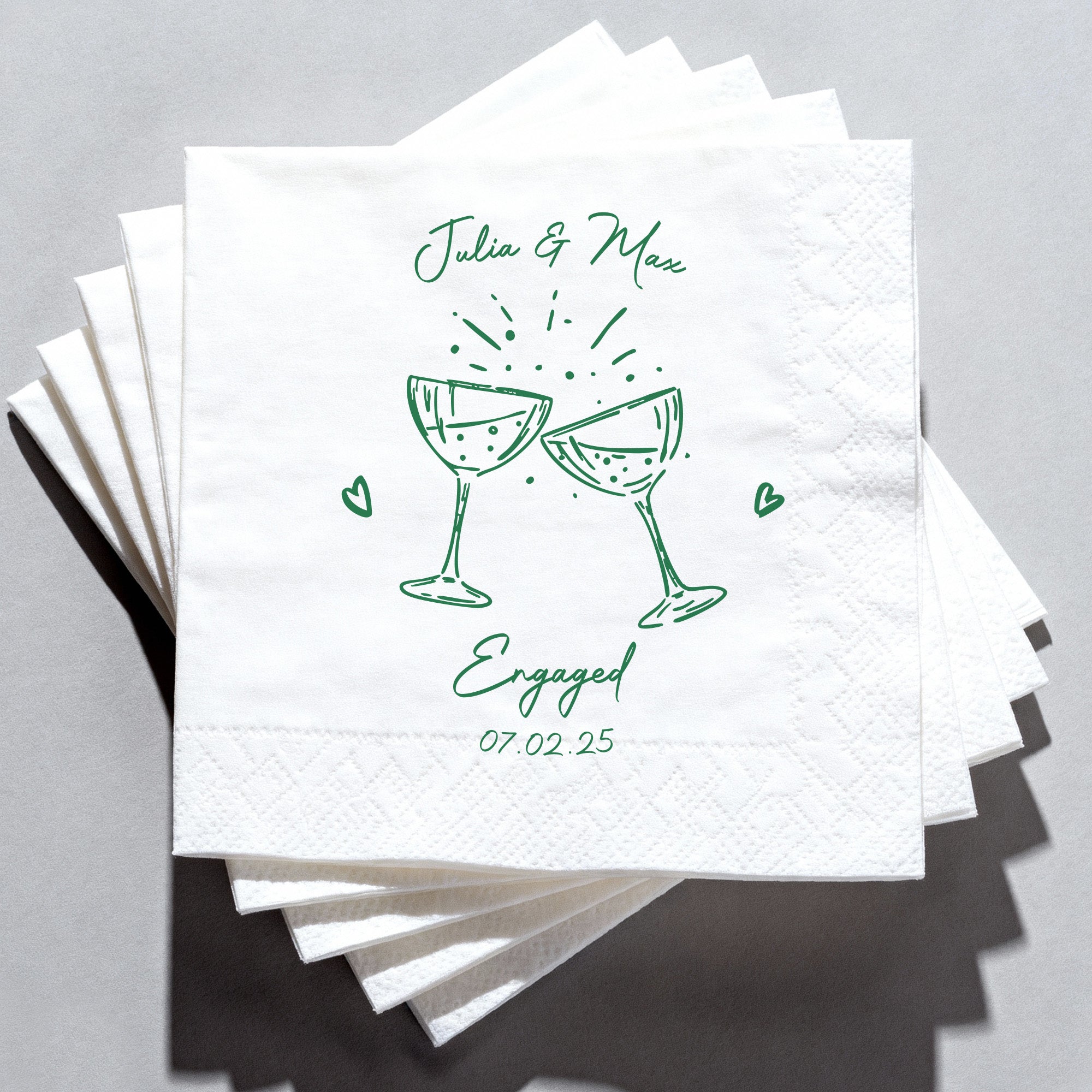 Flamora 100Pcs Custom Cocktail Napkins
