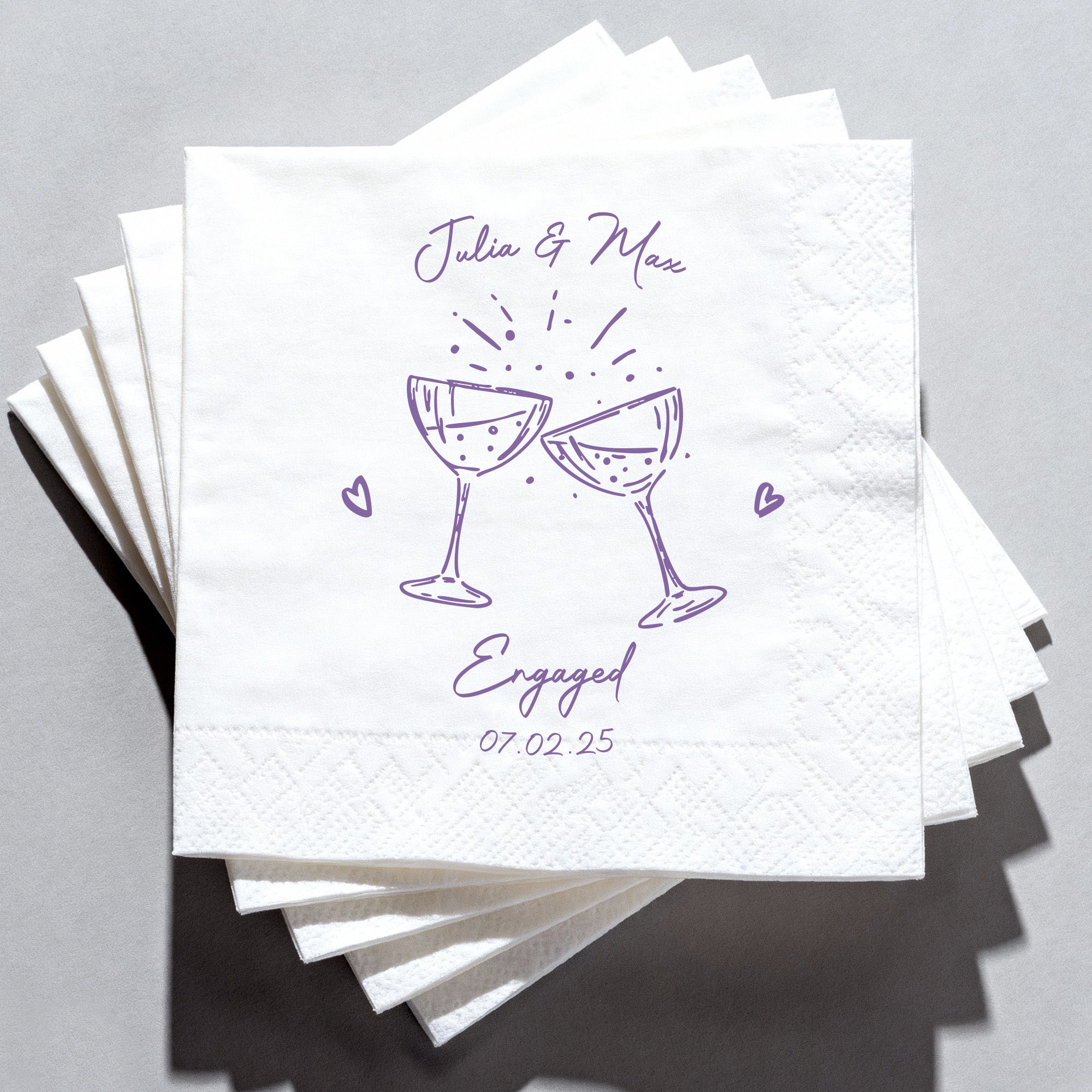 Flamora 100Pcs Custom Cocktail Napkins