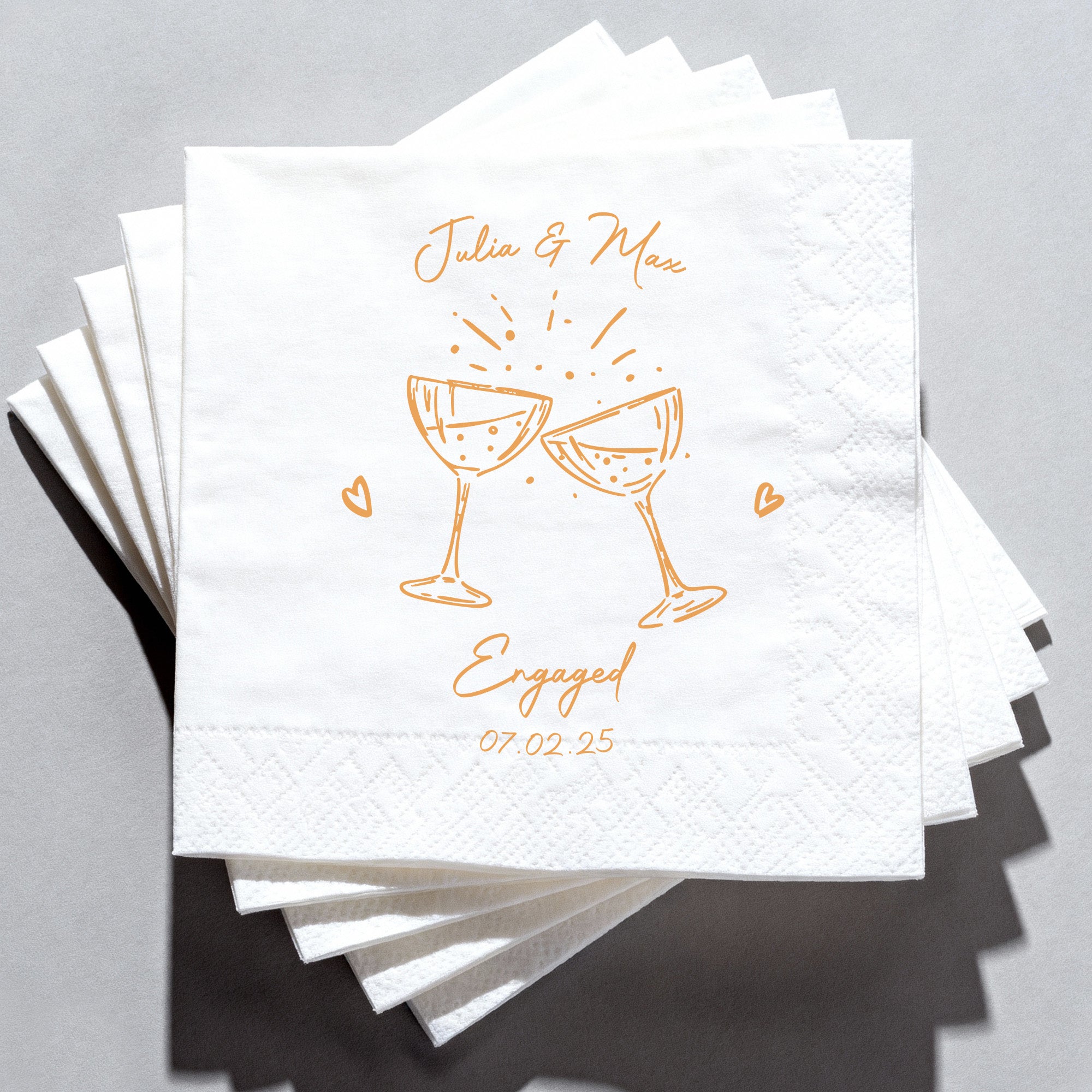 Flamora 100Pcs Custom Cocktail Napkins
