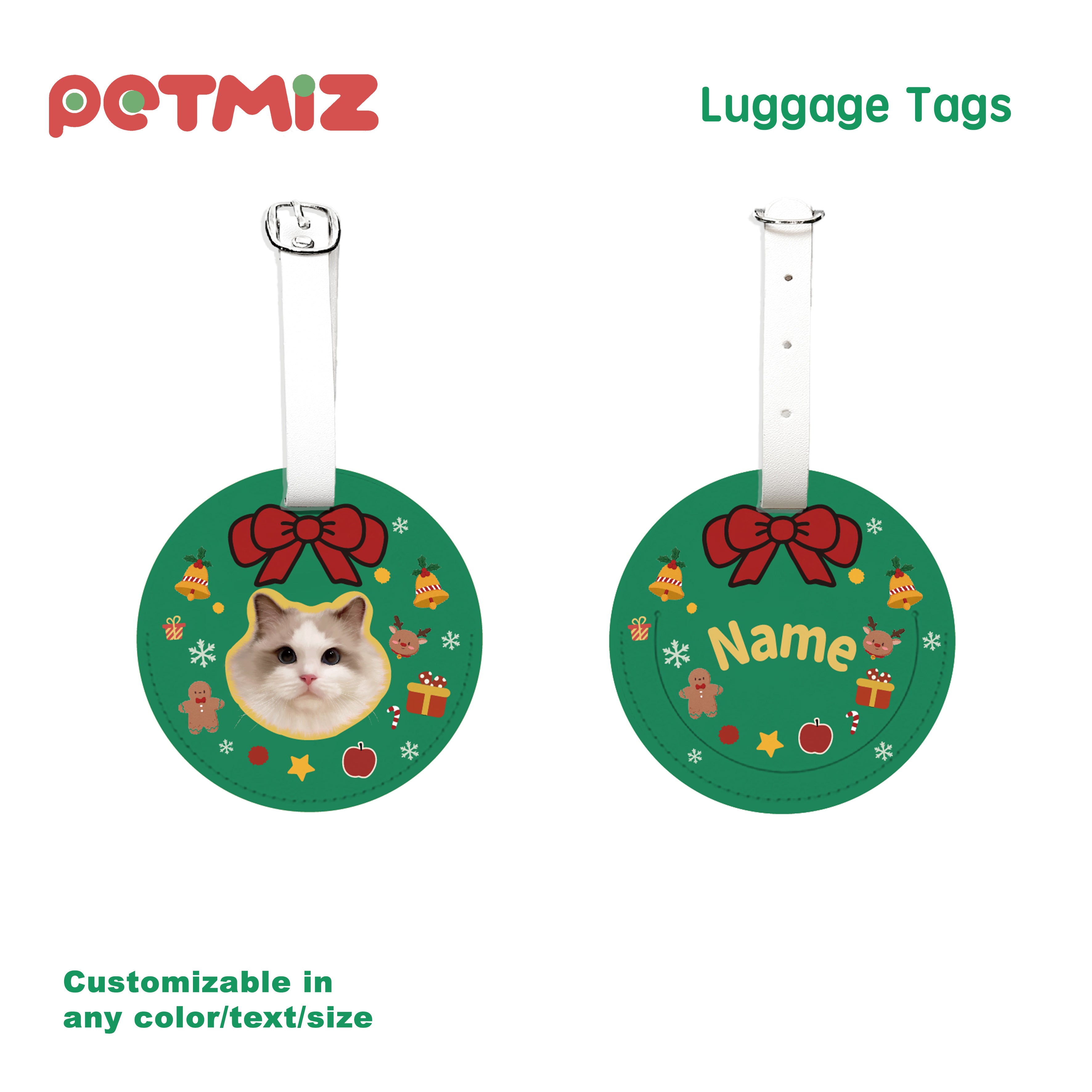 PETMIZ Pet Portrait Luggage Tag