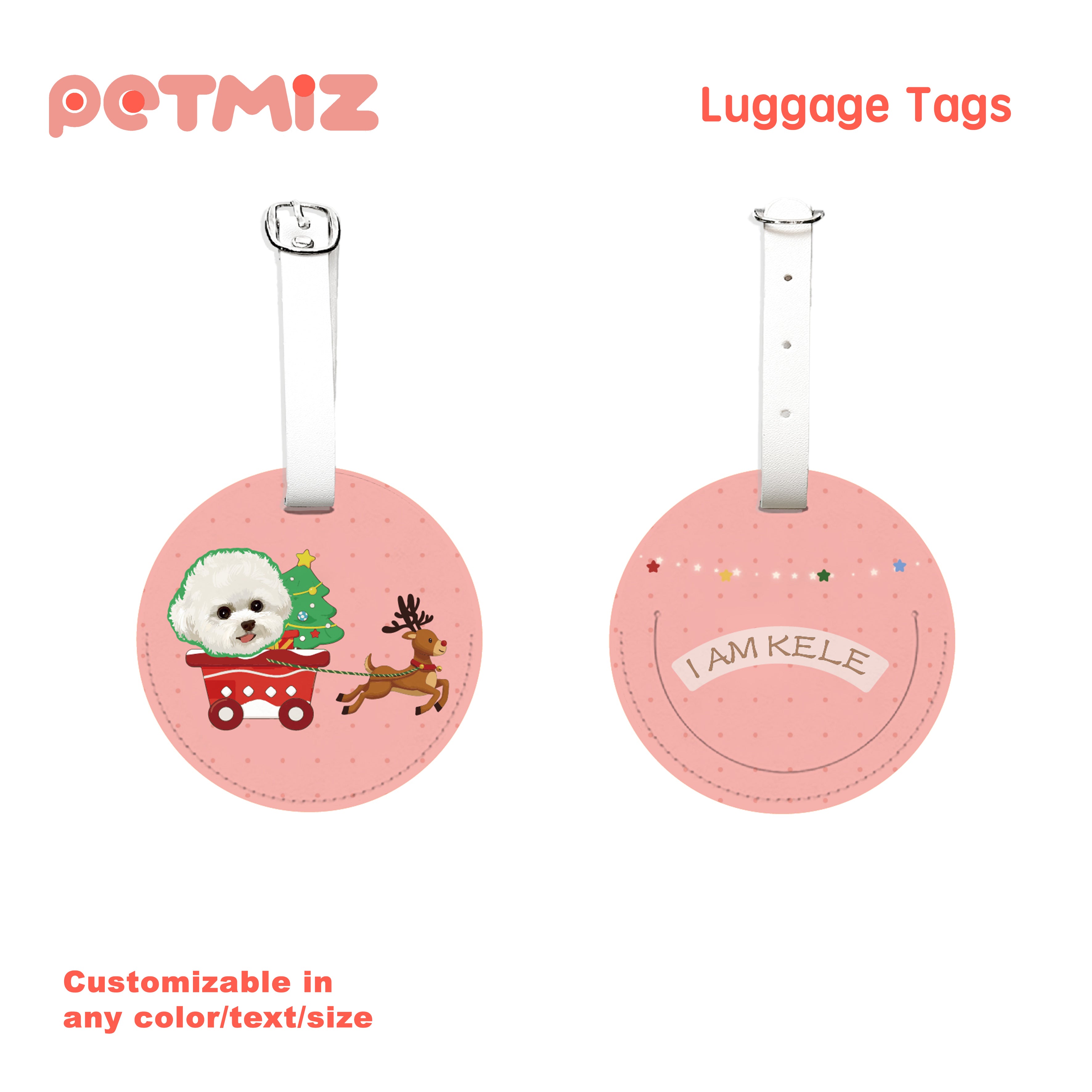 PETMIZ Pet Portrait Luggage Tag