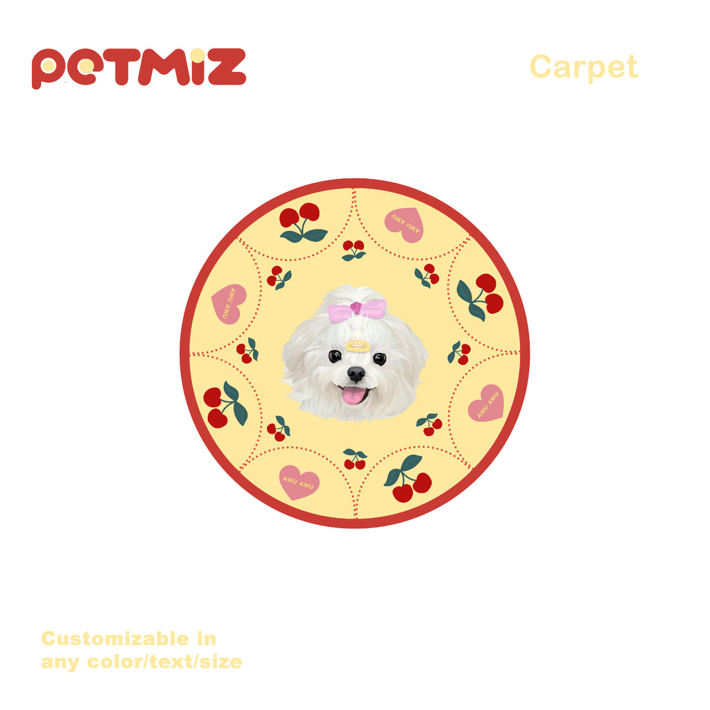 PETMIZ Pet Portrait Dopamine Custom Carpet