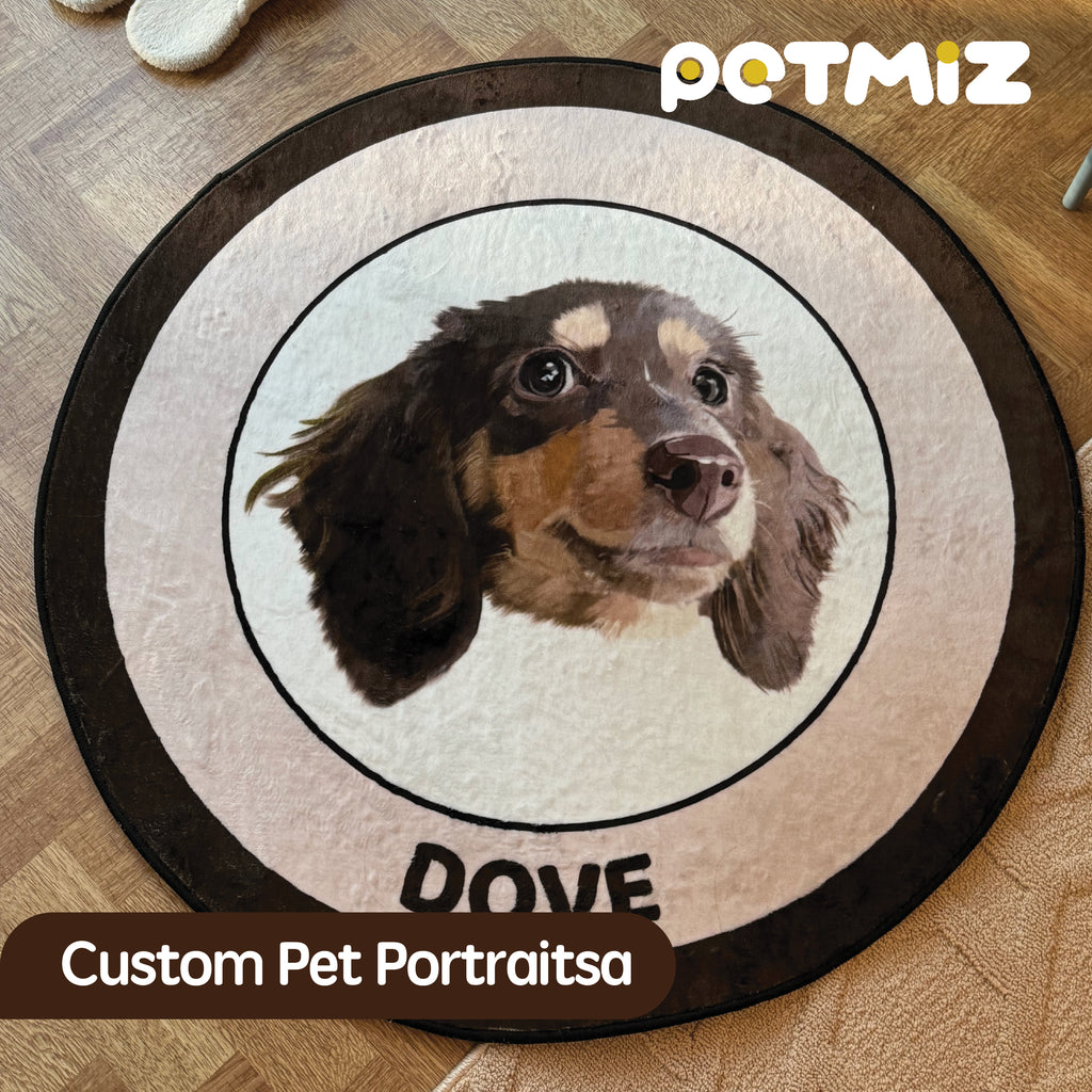 PETMIZ Pet Portrait Dopamine Custom Carpet