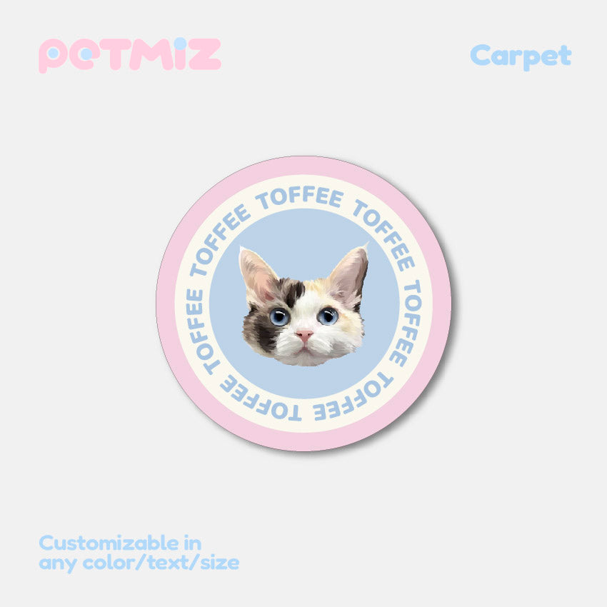 PETMIZ Pet Portrait Dopamine Custom Carpet