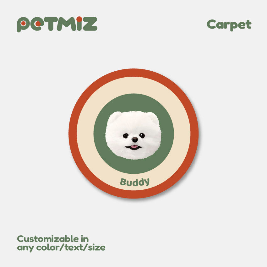 PETMIZ Pet Portrait Dopamine Custom Carpet
