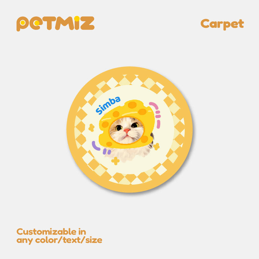 PETMIZ Pet Portrait Dopamine Custom Carpet