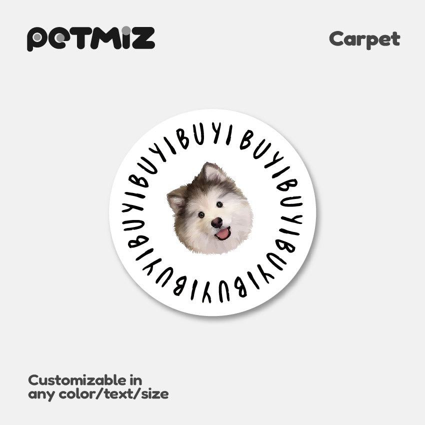 PETMIZ Pet Portrait Dopamine Custom Carpet