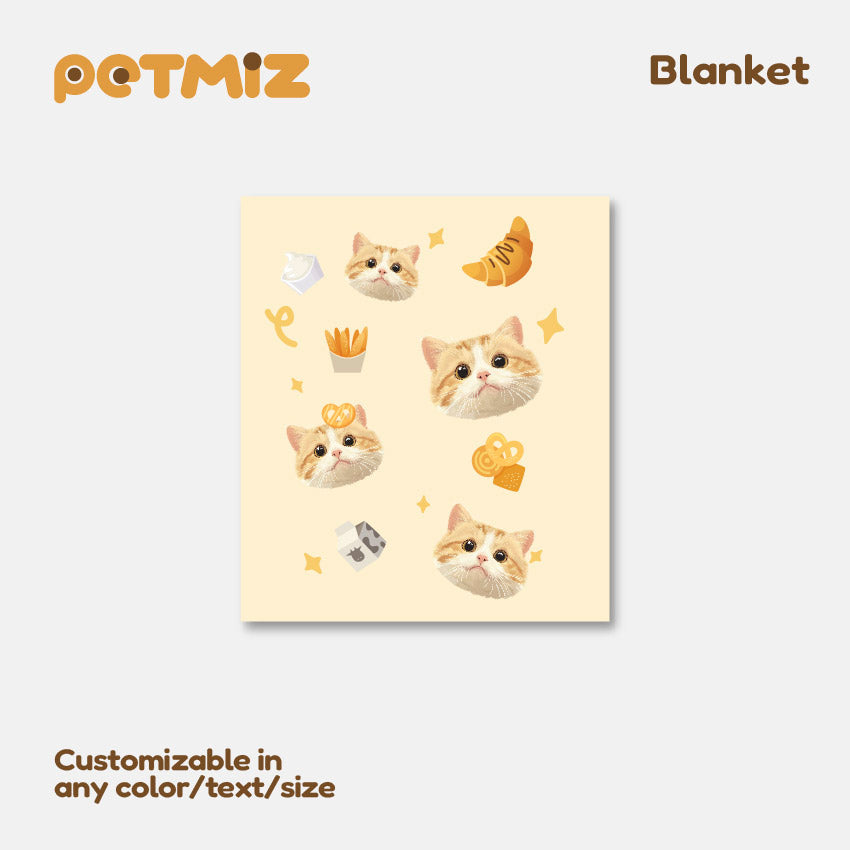 PETMIZ Pet Portrait Flannel Blanket