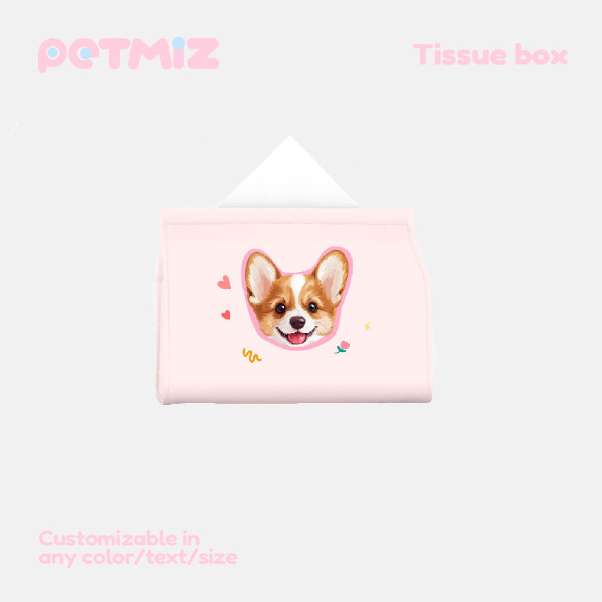 PETMIZ Pet Portrait Tissue Box