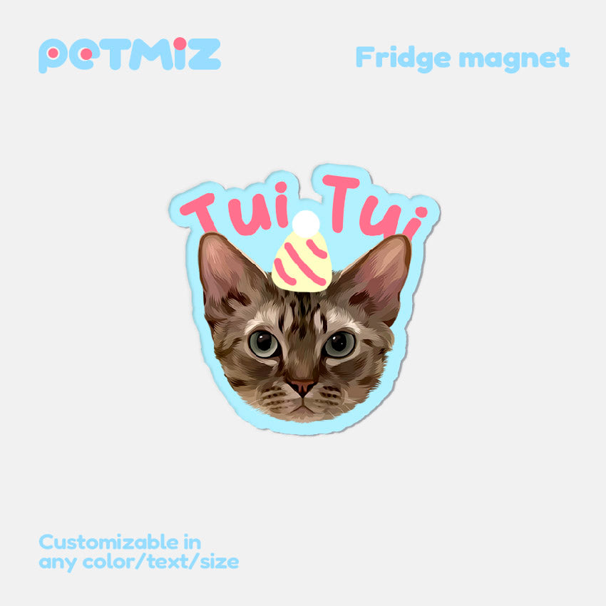 PETMIZ Pet Portrait Fridge Magnet