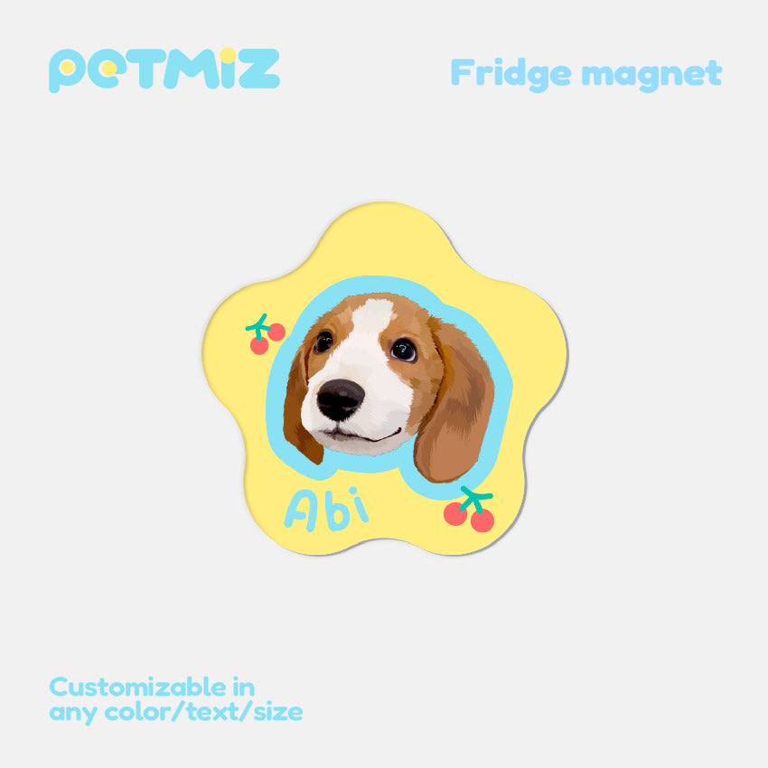PETMIZ Pet Portrait Fridge Magnet