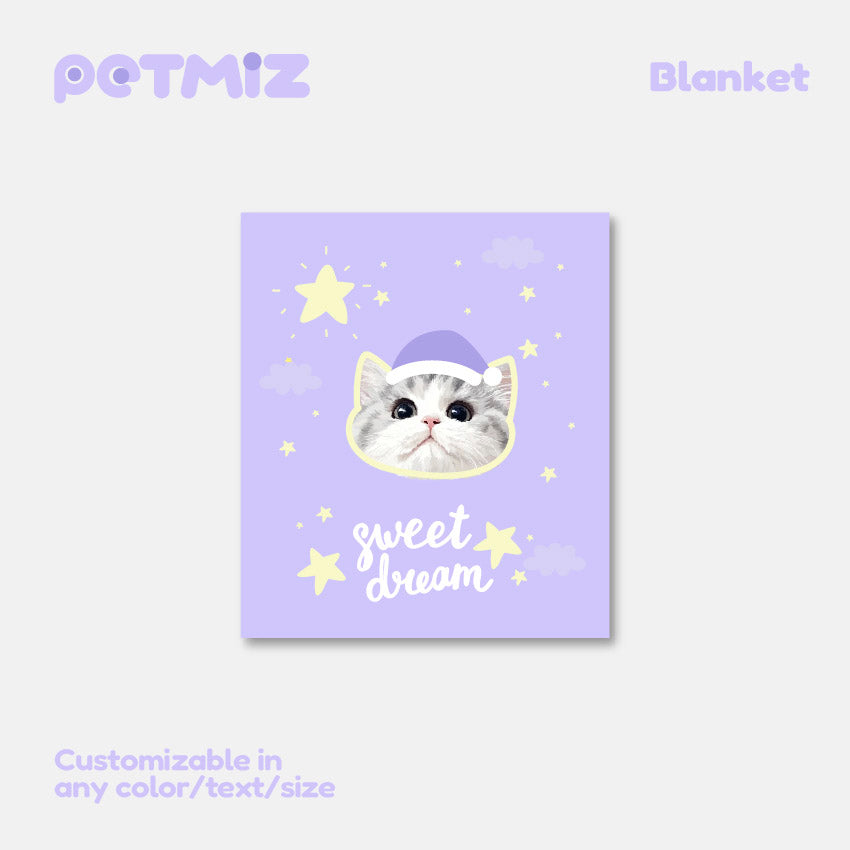 PETMIZ Pet Portrait Flannel Blanket